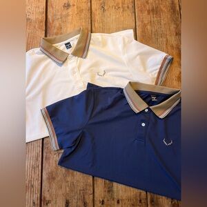 SHEIN | Mens Polos | Medium | Blue + White | EUC